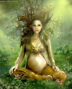 Mother Nature pregnant