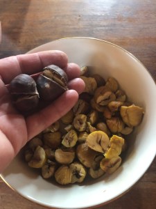 Preparing Chinese Chestnuts