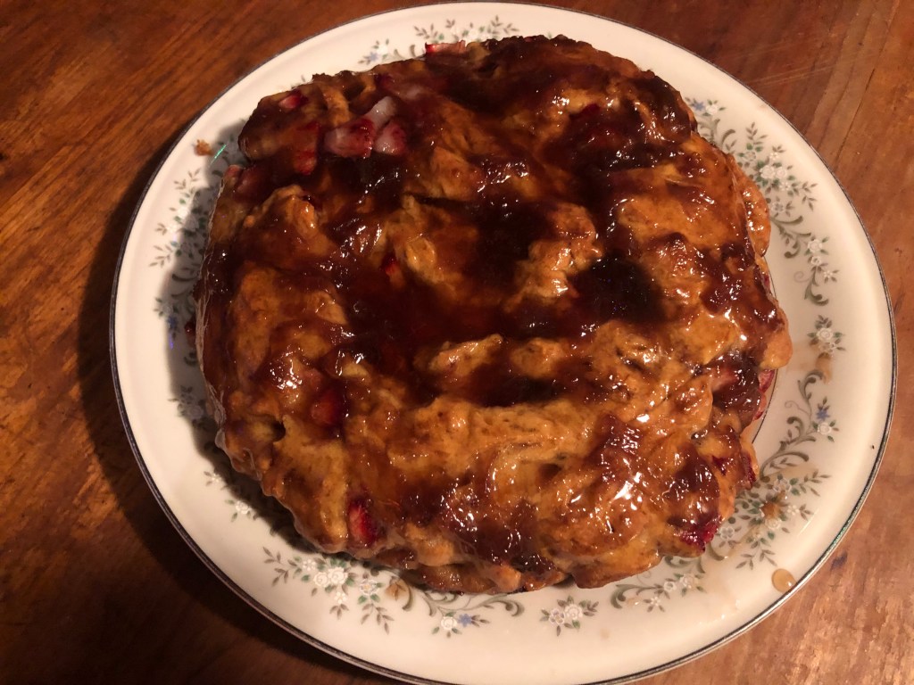 Strawberry Rose Cake with Rose Honey glaze