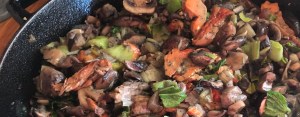 Veggie & Mushroom stir-fry wild wild Chicken of the Woods