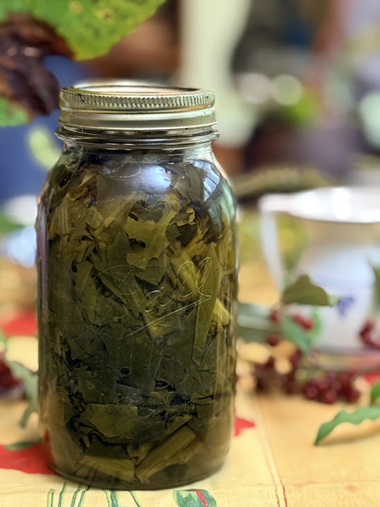 Wild Lettuce steeping